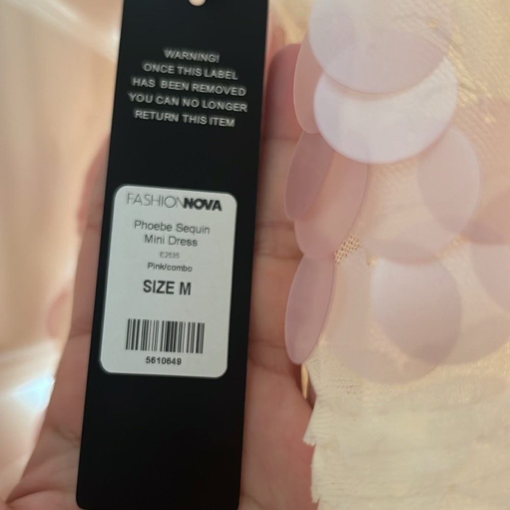 Fashion Nova Phoebe Sequin Mini Dress NWT - Picture 4 of 5